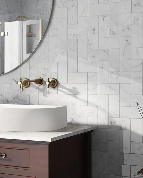 Obklad Carrara – 3D obklady, interiér