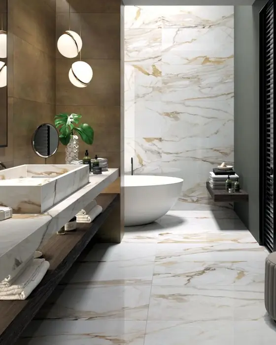 Obklad Antique White – mramorový dizajn, interiér